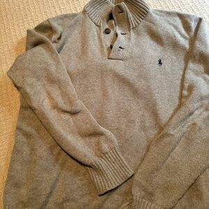 Polo Ralph Lauren Heather Gray Turtleneck Sweater